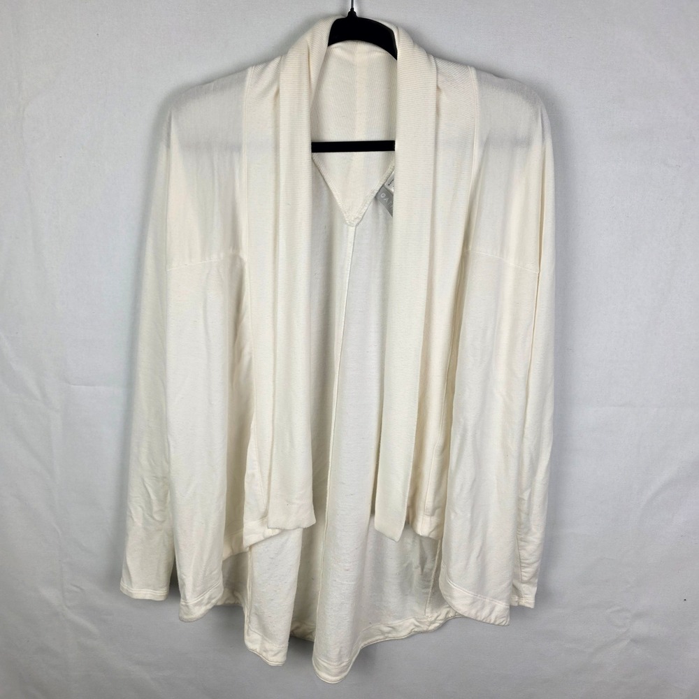 Athleta Open Front Draped Cardigan in Cream